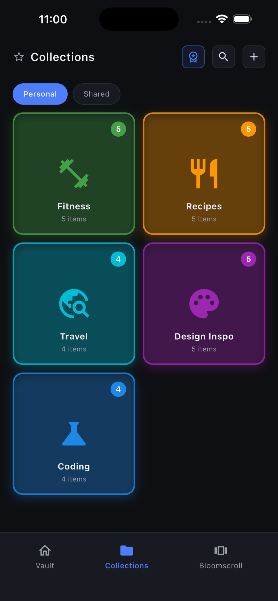 A shared ClipVault collection opened read-only on a phone